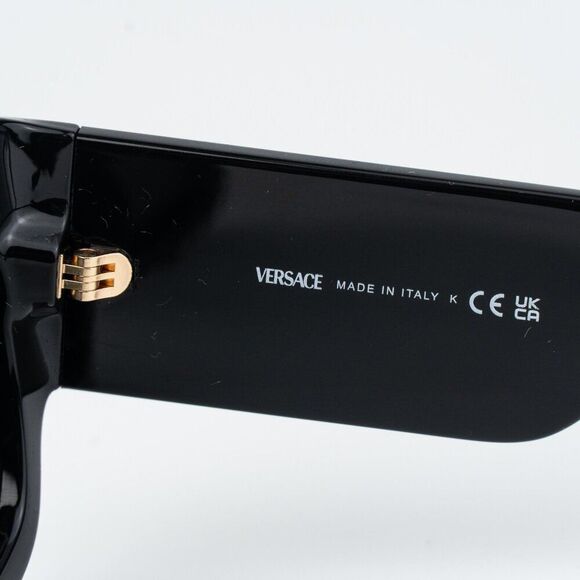 Versace Women Sunglasses Black Dark Grey Pilot VE4439 GB1/87 NEW AUTHENTIC main image 11
